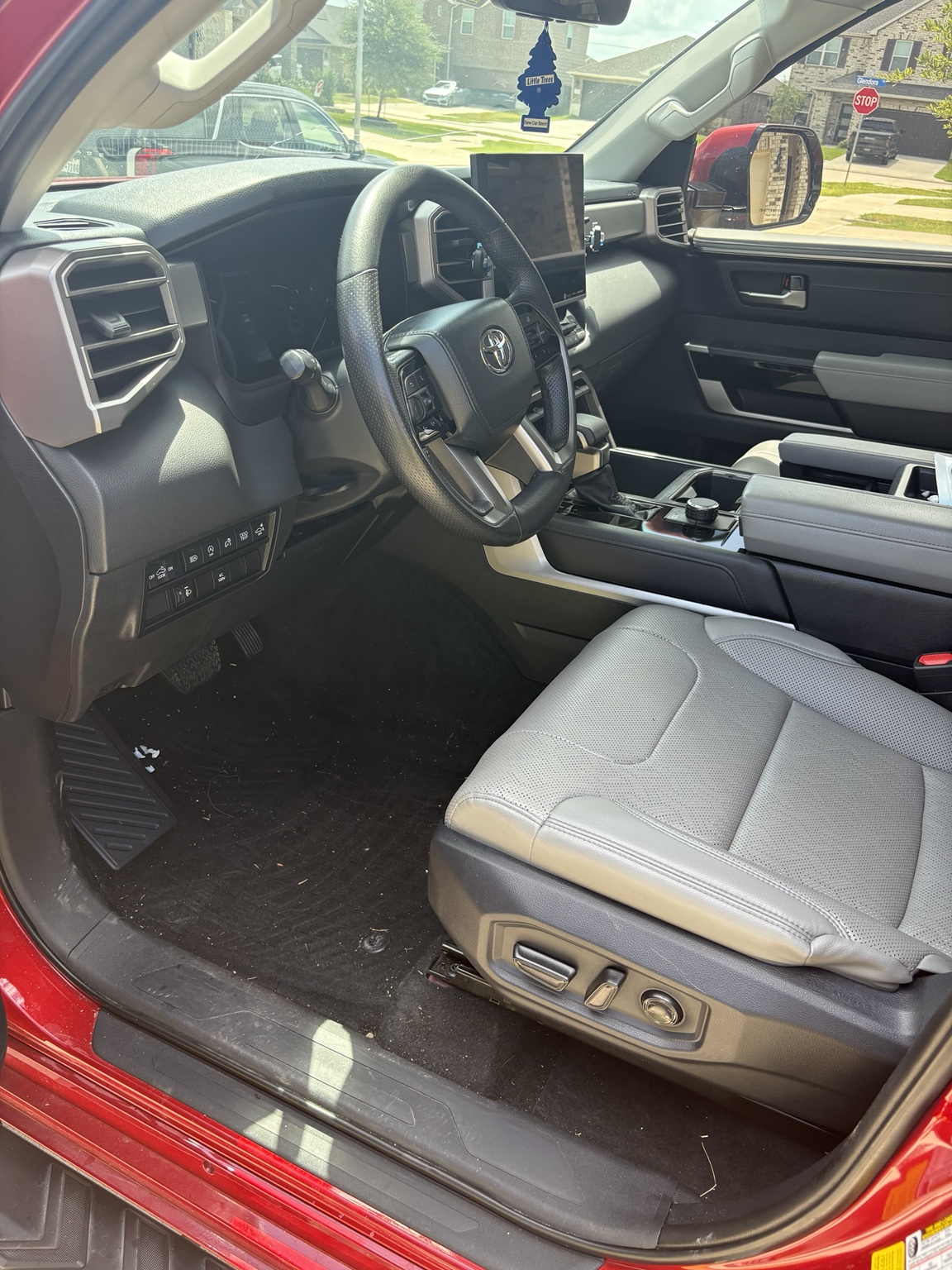 Vehicle interior before WVM detailing